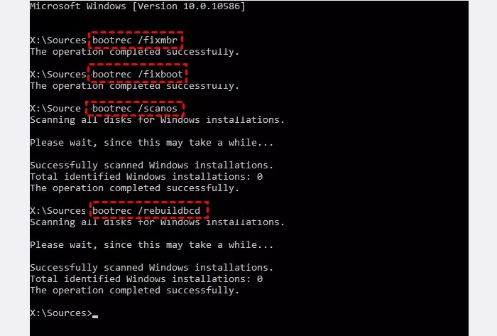 Cloned Hard Drive Won't Boot Run Boot.exe Step 4 